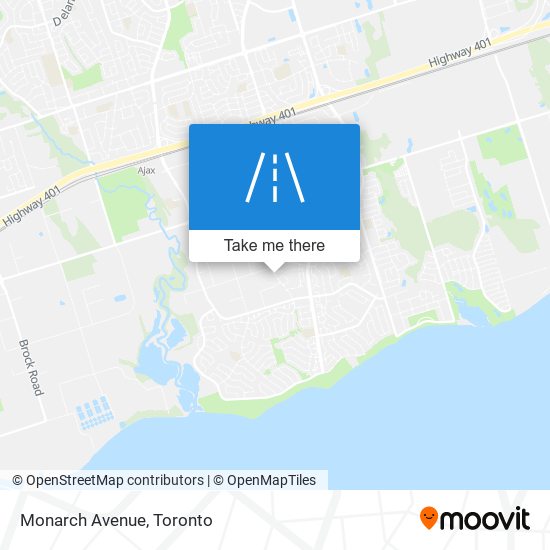 Monarch Avenue map