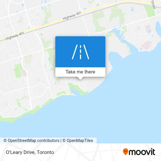 O'Leary Drive map