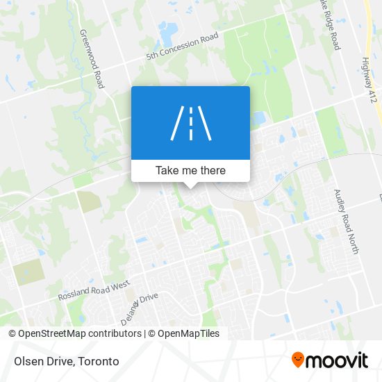 Olsen Drive map