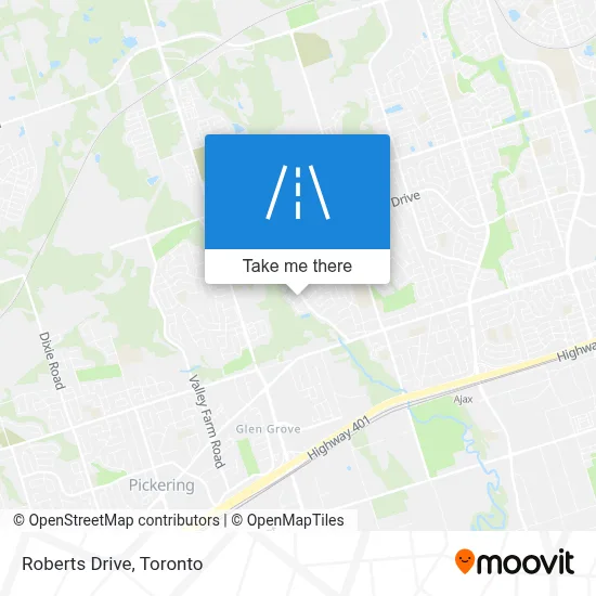 Roberts Drive map