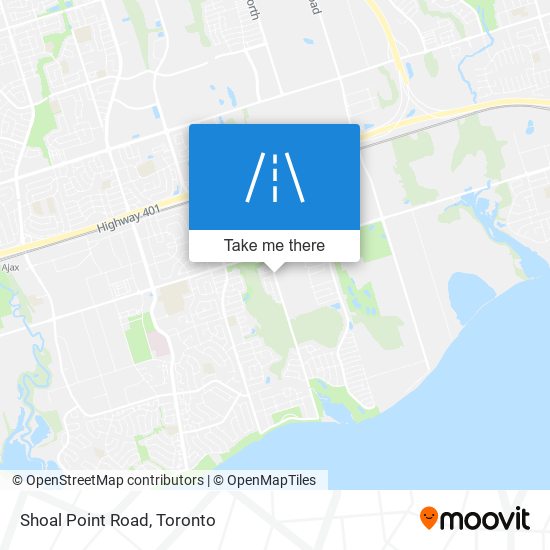 Shoal Point Road map