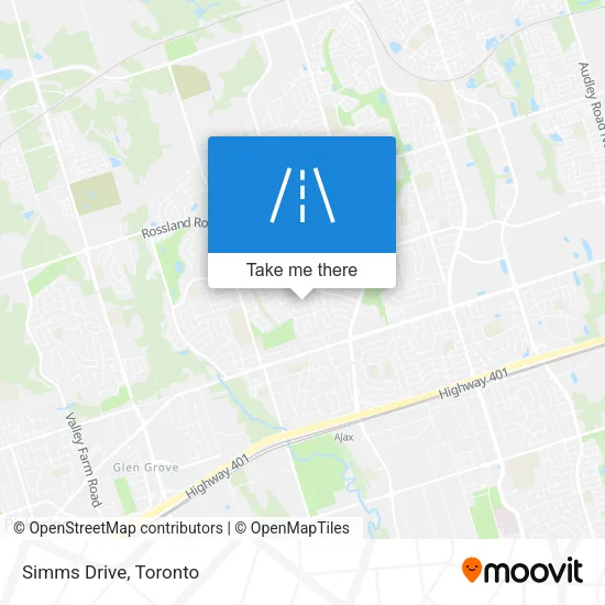 Simms Drive map