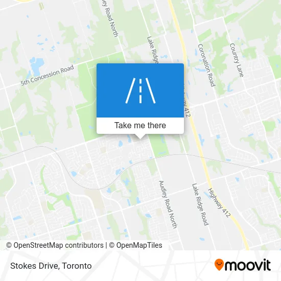 Stokes Drive map