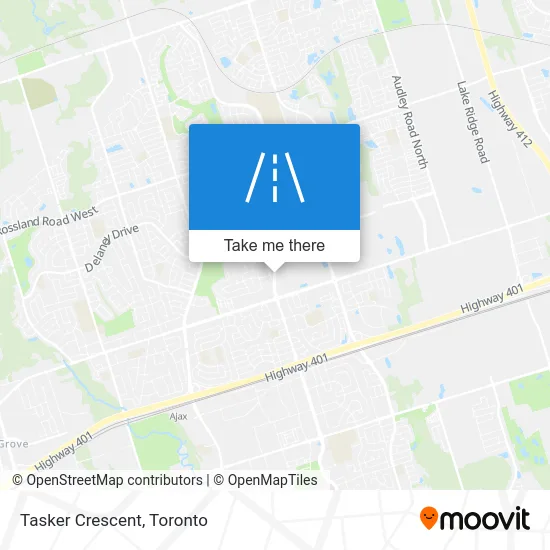 Tasker Crescent map
