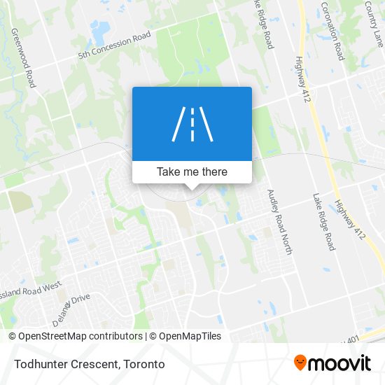 Todhunter Crescent map