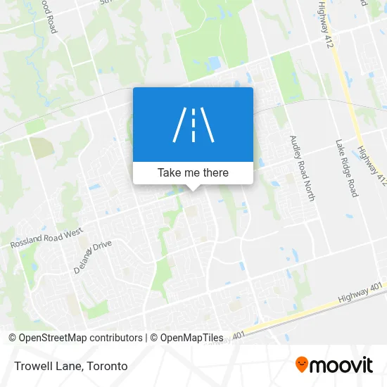 Trowell Lane map