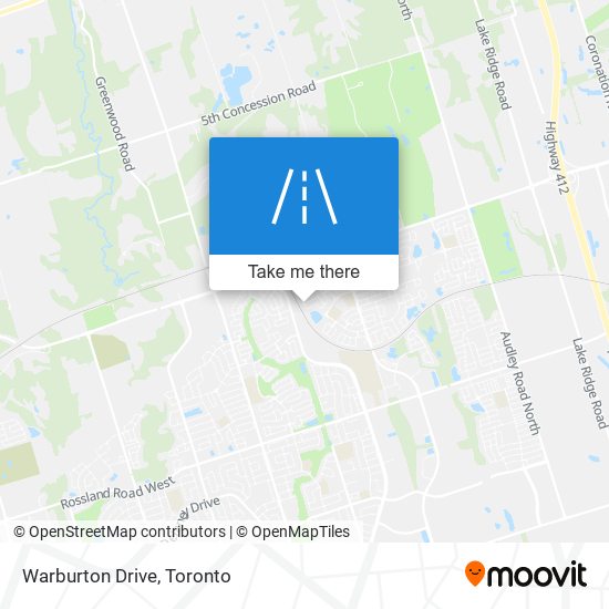 Warburton Drive map