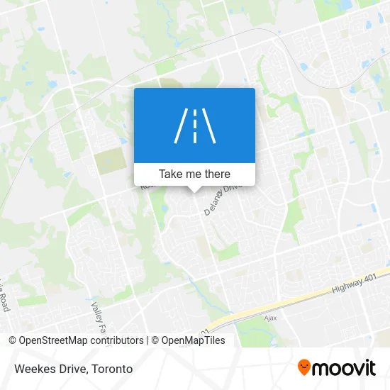 Weekes Drive map