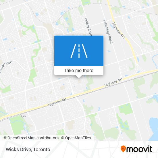 Wicks Drive map