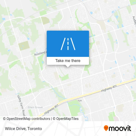 Wilce Drive map