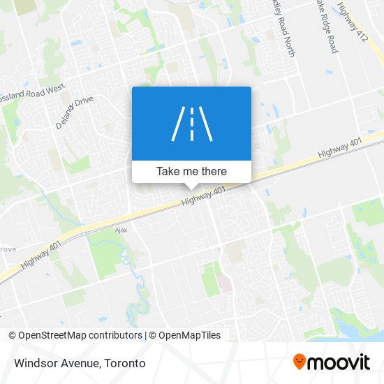 Windsor Avenue map