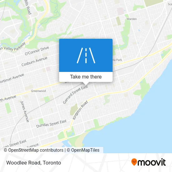 Woodlee Road map