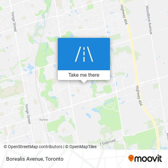 Borealis Avenue map