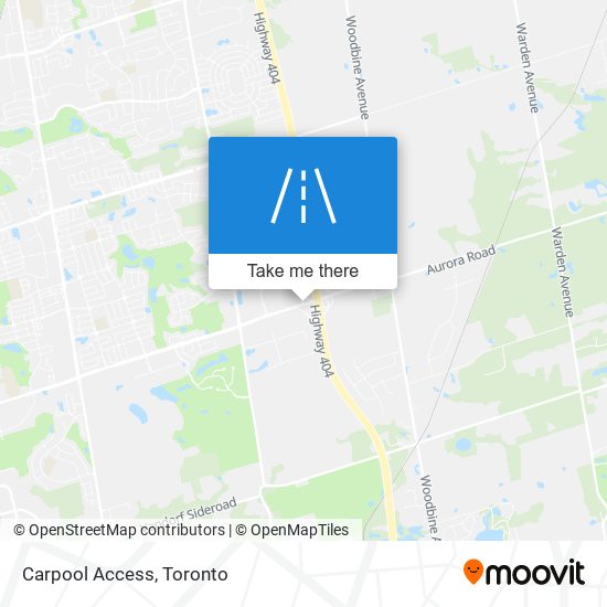Carpool Access map