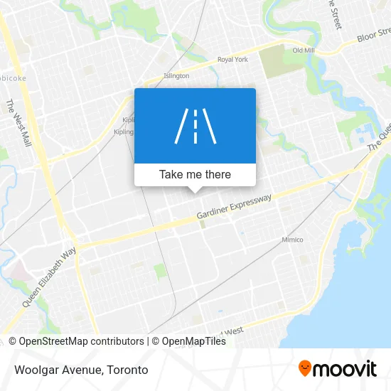 Woolgar Avenue map