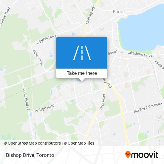 Bishop Drive map