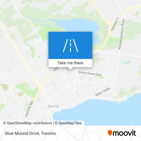 Blue Mound Drive map