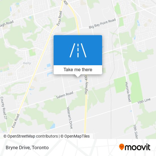 Bryne Drive map