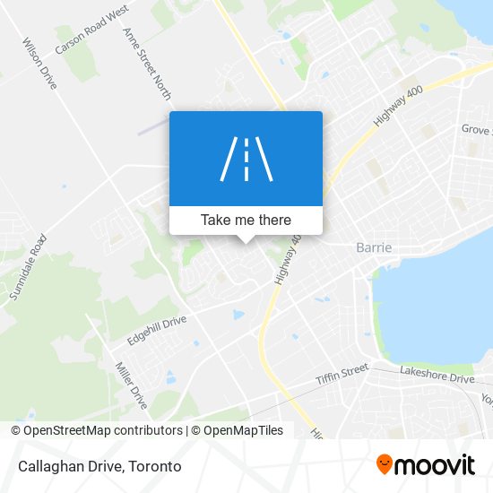 Callaghan Drive map