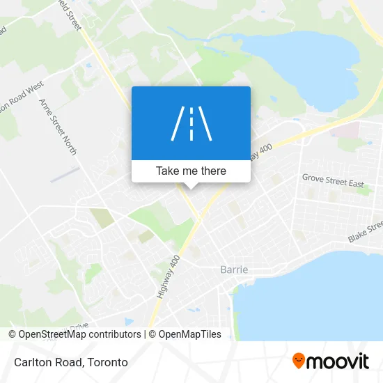 Carlton Road map