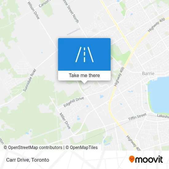 Carr Drive map