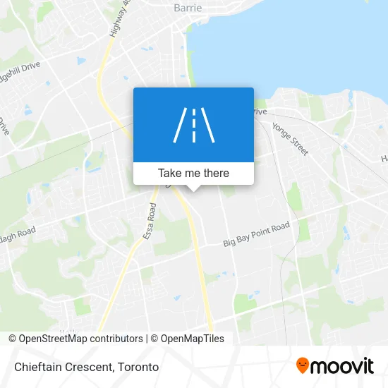 Chieftain Crescent map