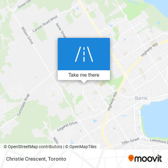 Christie Crescent map