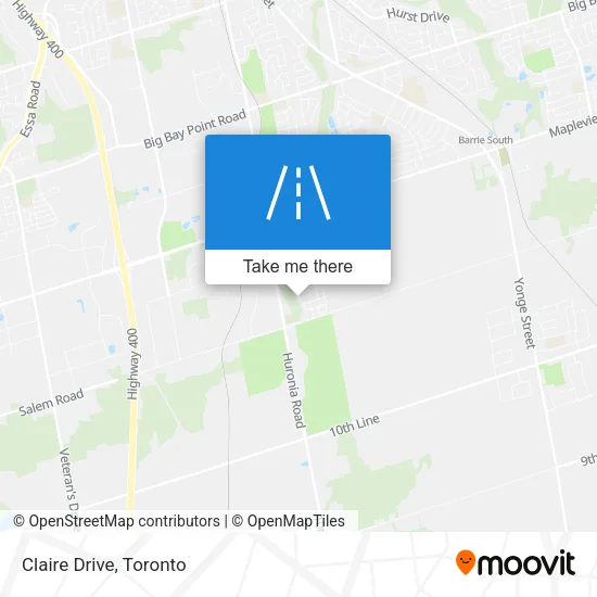 Claire Drive map