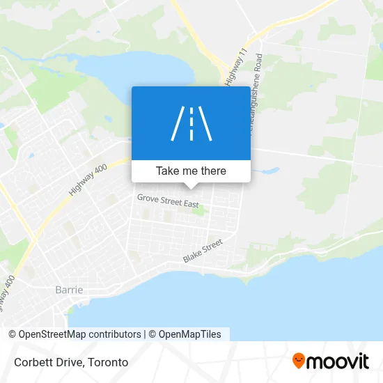 Corbett Drive map