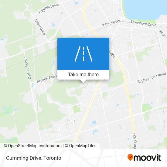 Cumming Drive map