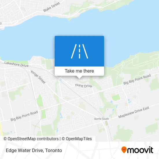 Edge Water Drive map