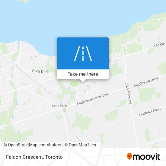 Falcon Crescent map