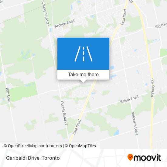 Garibaldi Drive map