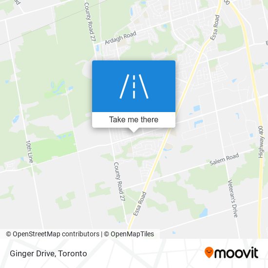 Ginger Drive map