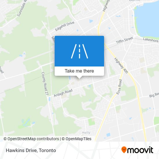 Hawkins Drive map