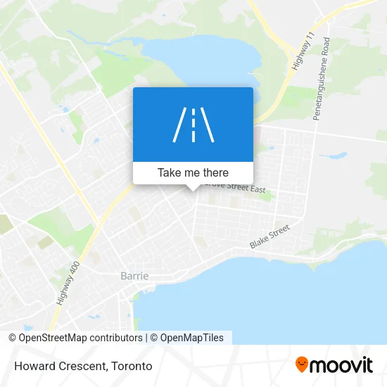 Howard Crescent map
