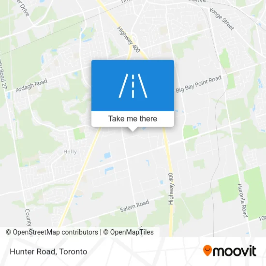 Hunter Road map