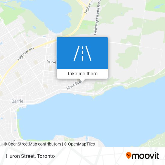 Huron Street map