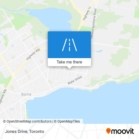 Jones Drive map