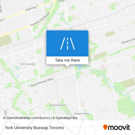 York University Busway map