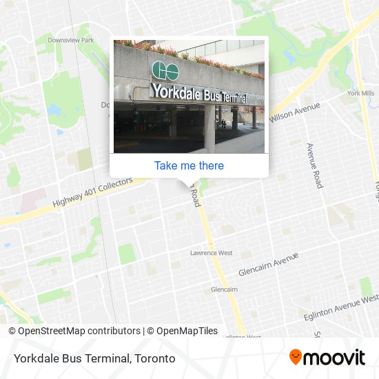 How to get to Yorkdale Bus Terminal in Toronto by Bus, Subway or Streetcar?
