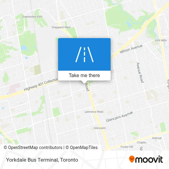 Yorkdale Bus Terminal map