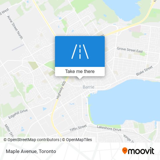 Maple Avenue map