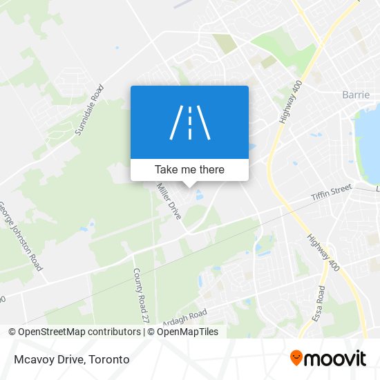 Mcavoy Drive map