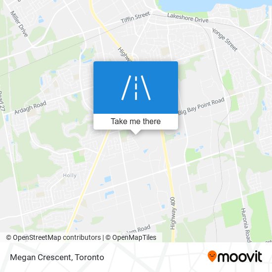 Megan Crescent map