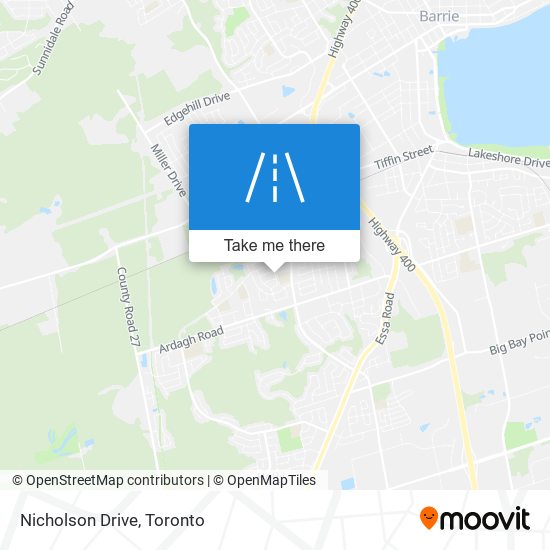 Nicholson Drive map