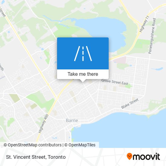 St. Vincent Street map