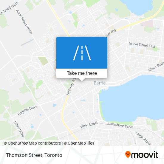 Thomson Street map