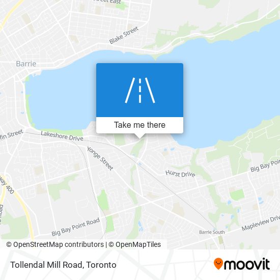 Tollendal Mill Road map