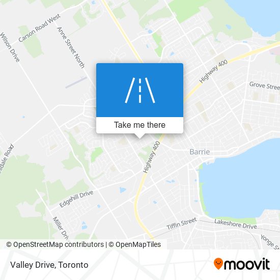 Valley Drive map